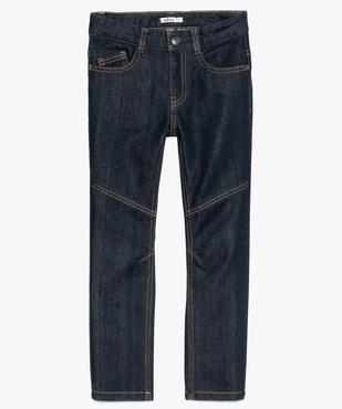 Jean garçon regular ultra résistant à taille élastiquée et coutures aux genoux vue2 - GEMO (ENFANT) - GEMO