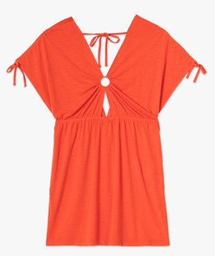 Robe de plage femme à double décolleté en V vue4 - GEMO (PLAGE) - GEMO