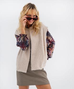 Gilet sans manches coupe oversize femme vue1 - GEMO(FEMME PAP) - GEMO