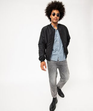 Chemise manches longues à fleurs homme vue5 - GEMO (HOMME) - GEMO