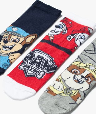 Chaussettes tige haute imprimées garçon - La Pat'Patrouille (lot de 3) vue2 - PAT PATROUILLE - GEMO