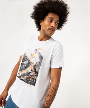 Tee-shirt manches courtes en coton imprimé homme - Roadsign vue2 - ROADSIGN D - GEMO