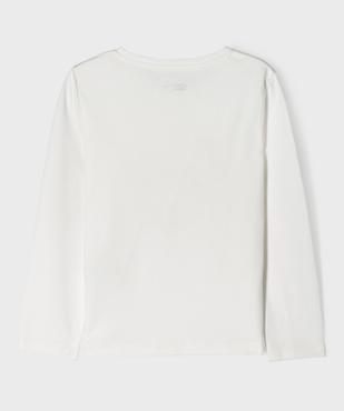 Tee-shirt manches longues avec motif devant fille vue3 - GEMO 4G FILLE - GEMO