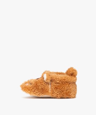 Chaussons de naissance bébé garçon en peluche  vue3 - LITTLE LOVE - GEMO