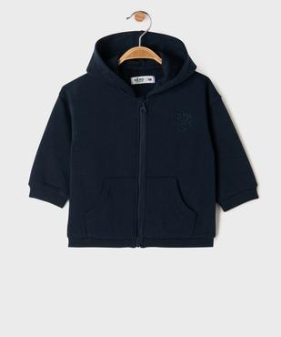 Sweat zippé à capuche bébé garçon vue5 - GEMO 4G BEBE - GEMO