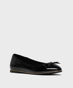 Ballerines femme vernies à liseré doré et noeud fantaisie vue9 - GEMO(URBAIN) - GEMO