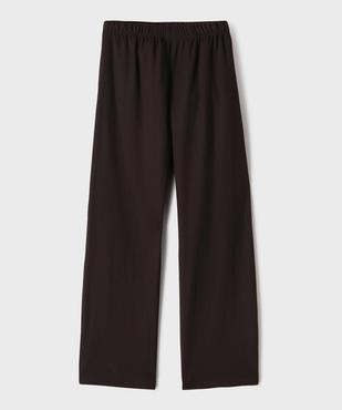 Pantalon fluide en maille gaufrée fille vue1 - GEMO (JUNIOR) - GEMO