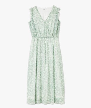 Robe sans manches avec volants sur le buste femme vue4 - GEMO(FEMME PAP) - GEMO