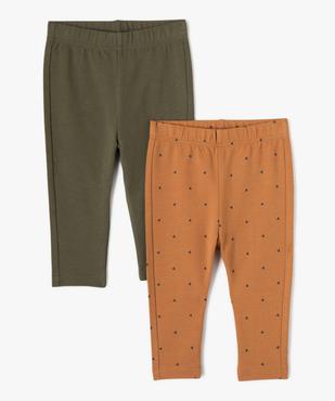 Legging en maille à taille élastiquée (lot de 2) bébé garçon  vue1 - GEMO(BEBE DEBT) - GEMO