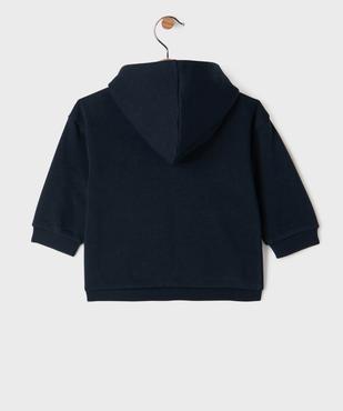 Sweat zippé à capuche bébé garçon vue7 - GEMO 4G BEBE - GEMO