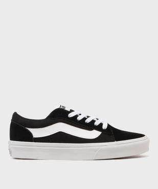 Baskets basses en cuir et textile femme - Vans vue1 - VANS - GEMO