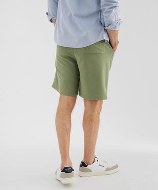 Bermuda en maille French Terry avec taille ajustable homme vue3 - GEMO 4G HOMME - GEMO