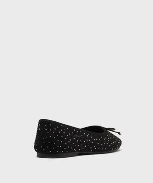 Ballerines en suédine avec strass femme - Follow Me vue4 - FOLLOW ME - GEMO
