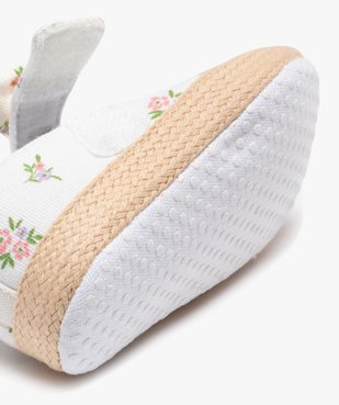 Chaussons de naissance ballerines fleuries à fleurs bébé fille  vue6 - LITTLE LOVE GEMO FOR GOOD - GEMO