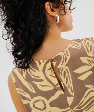 Blouse sans manches ample, courte et fluide femme vue3 - GEMO 4G FEMME - GEMO