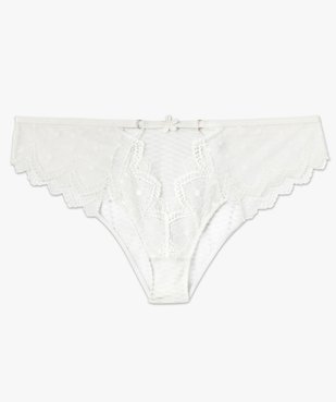 Shorty femme grande taille en dentelle avec ceinture fantaisie vue4 - GEMO(HOMWR FEM) - GEMO
