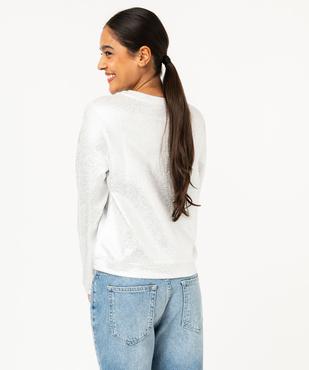 Sweat en molleton bouclette pailleté femme vue3 - GEMO(FEMME PAP) - GEMO