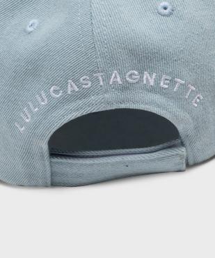 Casquette en toile denim avec motif ourson fille - LuluCastagnette vue3 - LULU CASTAGNETT - GEMO