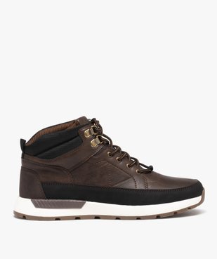 Baskets homme mid-cut à col moussé et semelle crantée vue1 - GEMO (CASUAL) - GEMO