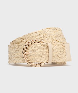 Ceinture tressée en paille de papier et fil lurex femme vue5 - GEMO (ACCESS) - GEMO