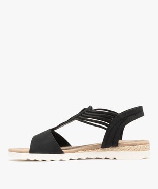 Sandales à petit talon compensé et brides élastiques femme vue9 - VALENTINA BALDA - GEMO