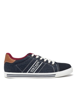 Tennis en toile jean homme vue2 - GEMO (CASUAL) - GEMO