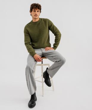 Pull en maille fantaisie moelleuse homme vue4 - GEMO (HOMME) - GEMO