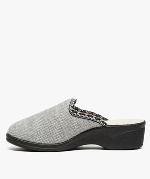 Mules d'intérieur  tricot  vue3 - GEMO(HOMWR FEM) - GEMO
