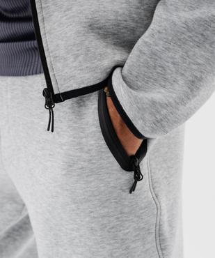 Pantalon de jogging avec poches zippées homme vue2 - GEMO (HOMME) - GEMO