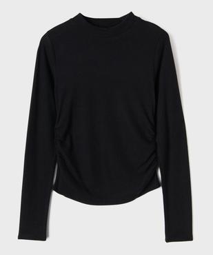 Tee-shirt manches longues en maille douce et extensible fille vue1 - GEMO (JUNIOR) - GEMO