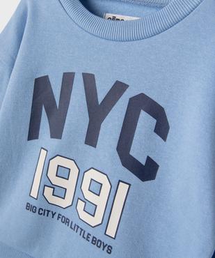 Ensemble 2 pièces sweat + jogging bébé garçon vue2 - GEMO 4G BEBE - GEMO