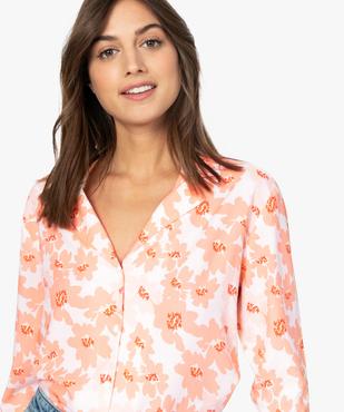 Chemise femme à motifs fleuris vue2 - GEMO(FEMME PAP) - GEMO
