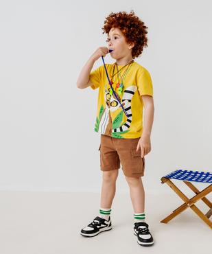 Tee-shirt manches courtes avec motif exotique garçon vue8 - GEMO (ENFANT) - GEMO