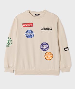 Sweat à col rond avec motifs garçon - NBA vue2 - NBA - GEMO