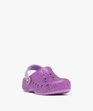Sabots souples fille dessus perforé Baya Glitter - Crocs vue2 - CROCS - GEMO