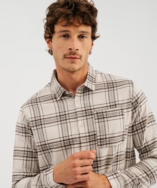 Chemise en coton à carreaux homme vue2 - GEMO 4G HOMME - GEMO