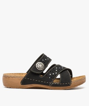 Sandales femme confort avec brides ornées de strass vue1 - GEMO (CONFORT) - GEMO
