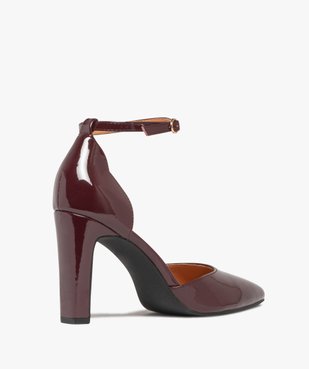 Escarpins femme vernis à talon haut et bout pointu  vue4 - GEMO(URBAIN) - GEMO