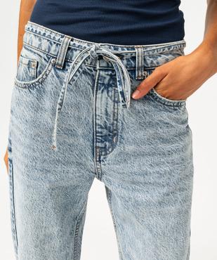 Jean Regular pleine longueur taille haute femme vue2 - GEMO 4G FEMME - GEMO