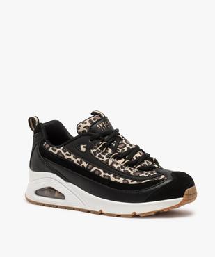 Baskets femme imprimées animal Skechers vue2 - SKECHERS - GEMO