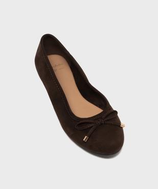 Ballerines en suédine avec noeud femme - Valentina Baldano vue5 - VALENTINA BALDA - GEMO