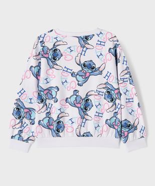 Sweat molletonné imprimé Stitch fille - Disney vue3 - LILO & STITCH - GEMO