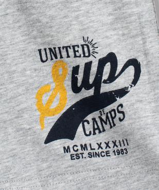 Boxer imprimé avec taille élastique garçon - Camps United vue2 - CAMPS US - GEMO