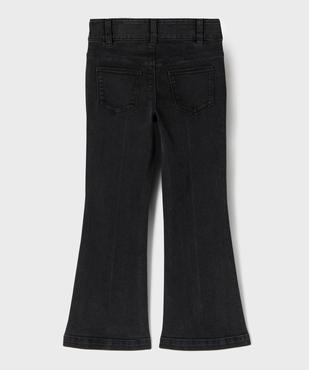 Jean flare taille ajustable en coton stretch fille vue3 - GEMO 4G FILLE - GEMO