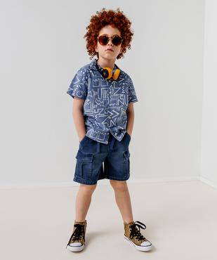 Chemise imprimée garçon vue6 - GEMO (ENFANT) - GEMO