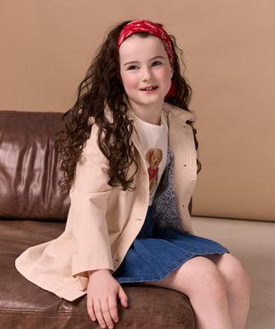 Trench à capuche en matière déperlante fille - LuluCastagnette vue7 - LULU CASTAGNETTE GEMO FOR GOOD - GEMO