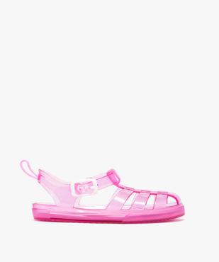 Sandales de plage fille à brides translucides et souples vue1 - GEMO (ENFANT) - GEMO