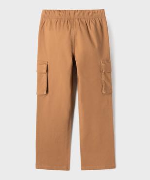 Pantalon cargo avec taille élastique garçon vue5 - GEMO (ENFANT) - GEMO