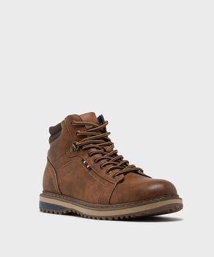 Boots crantées à tige moelleuse homme - Lee Cooper vue2 - LEE COOPER - GEMO