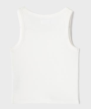 Débardeur court en maille côtelée fille vue3 - GEMO 4G FILLE - GEMO